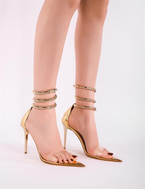 Irissa Heeled Shoes Gold