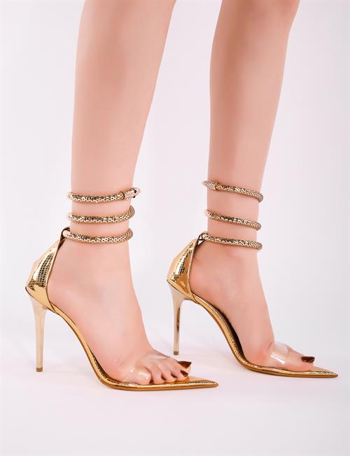 Irissa Heeled Shoes Gold