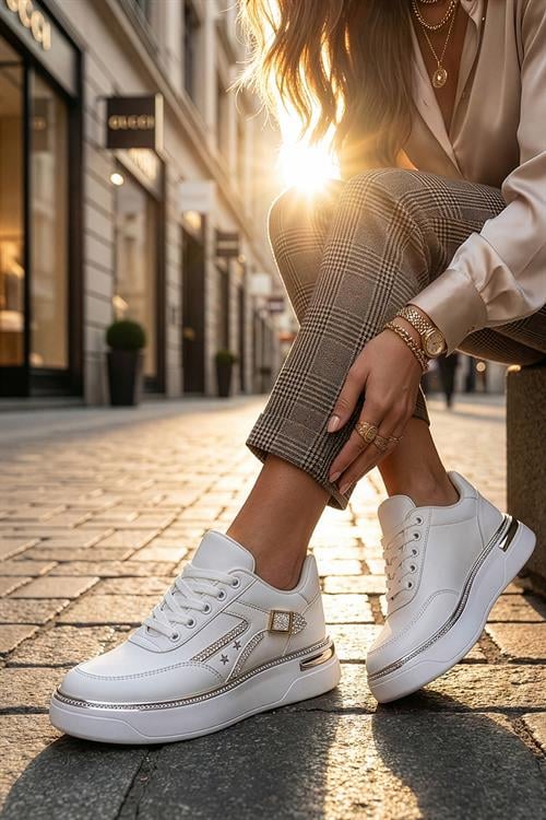 Simge Spor Ayakkabı Beyaz - Spor Ayakkabı