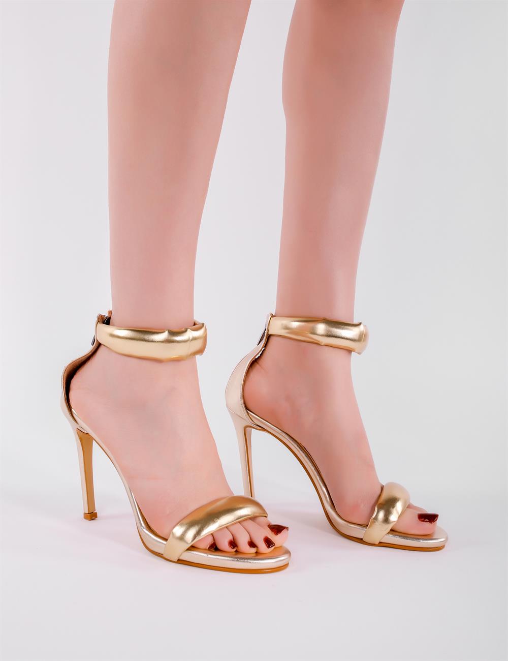 Emily Topuklu Ayakkabı Gold - KADIN AYAKKABI