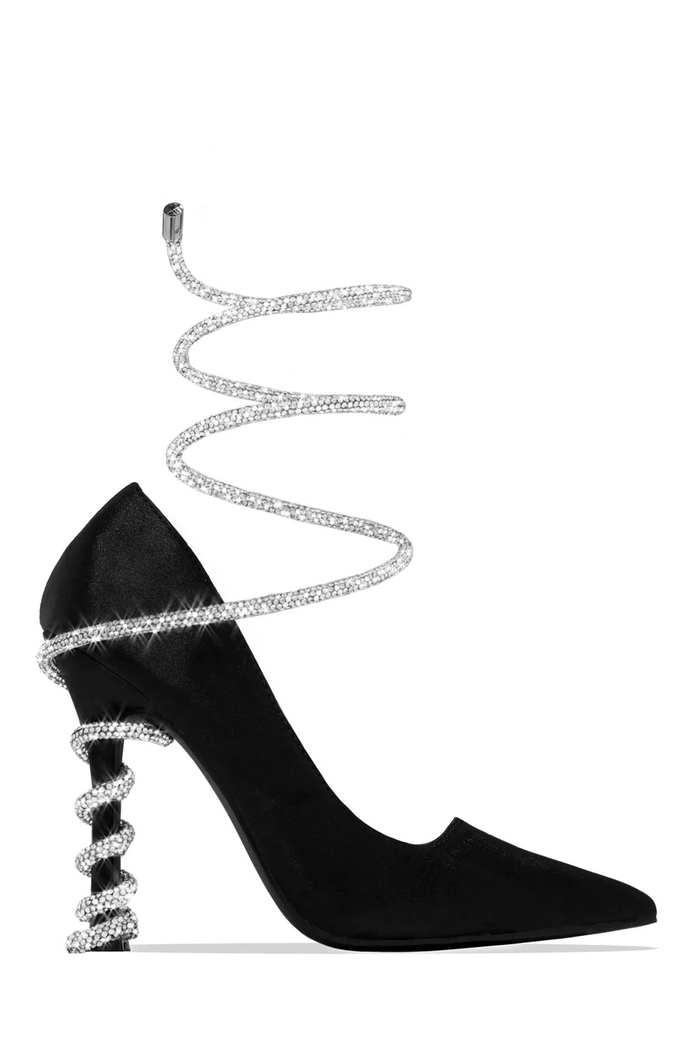 Flora Kristal Taşlı Ayakkabı Siyah - Kadın Ayakkabı