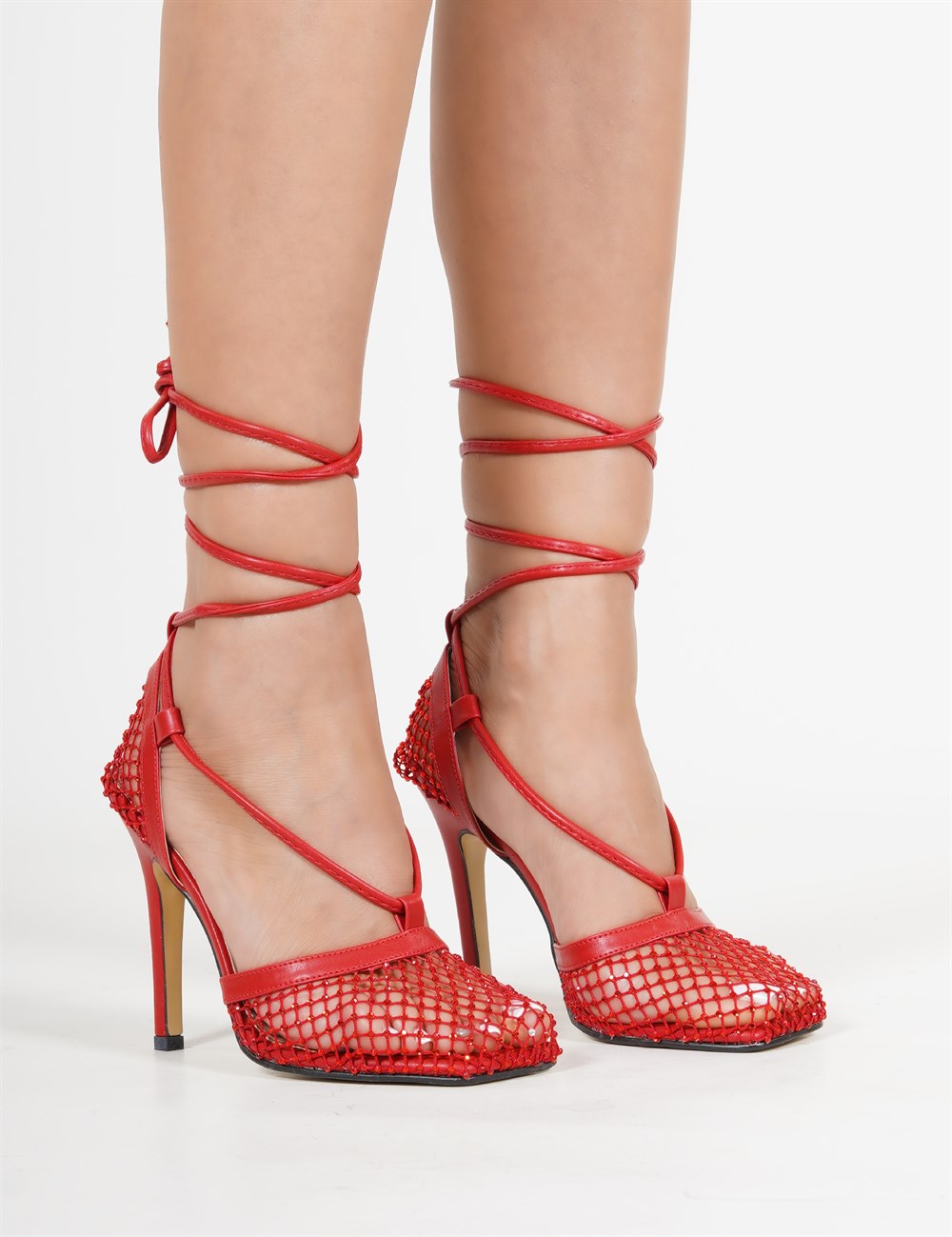 Lacey Topuklu Kadın Ayakkabı Kırmızı - Kadın Ayakkabı