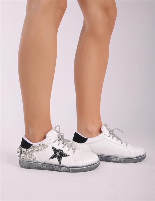 Star Kristal Taşlı Spor Ayakkabı - KADIN AYAKKABI