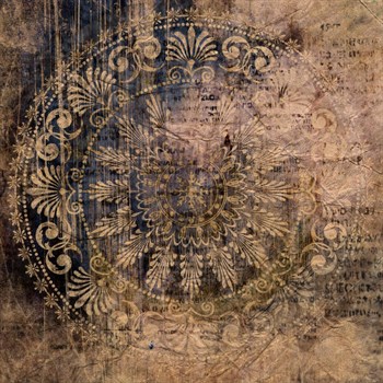 Eskitme motif temalı duvar kağıdı