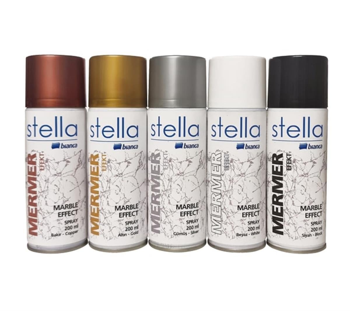 Bianca Stella Mermer Efekt Sprey Gümüş 200ml