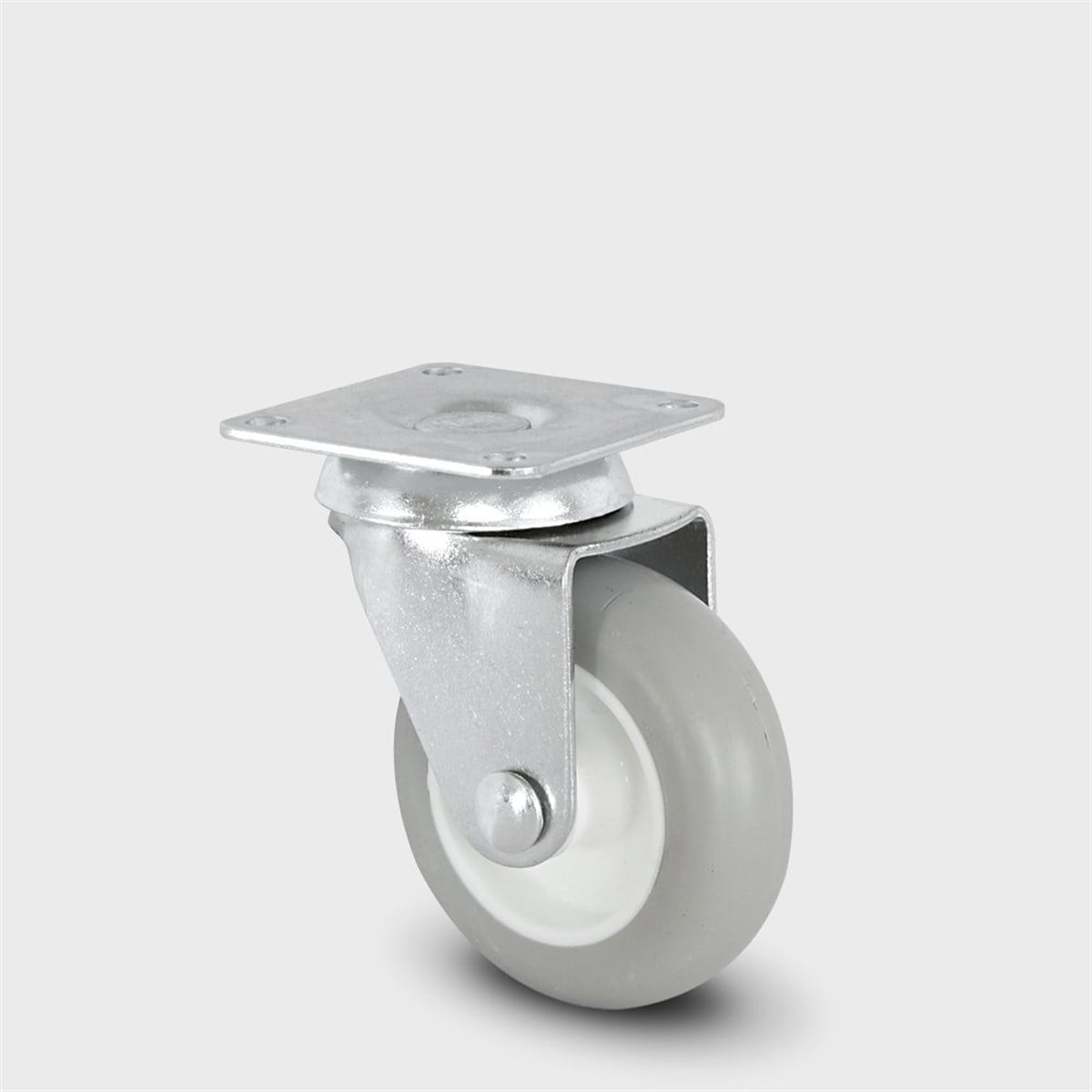 BURAK 50mm Çift Sıra Bilyalı Gri-Beyaz Tekerlek