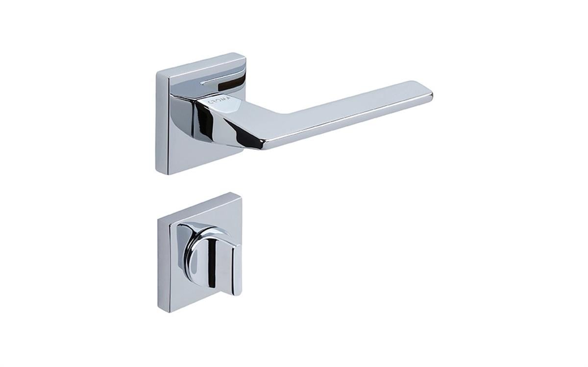Çebi Crome VIA-S MP02 Kare Rozet Kapı Kolu-Wc