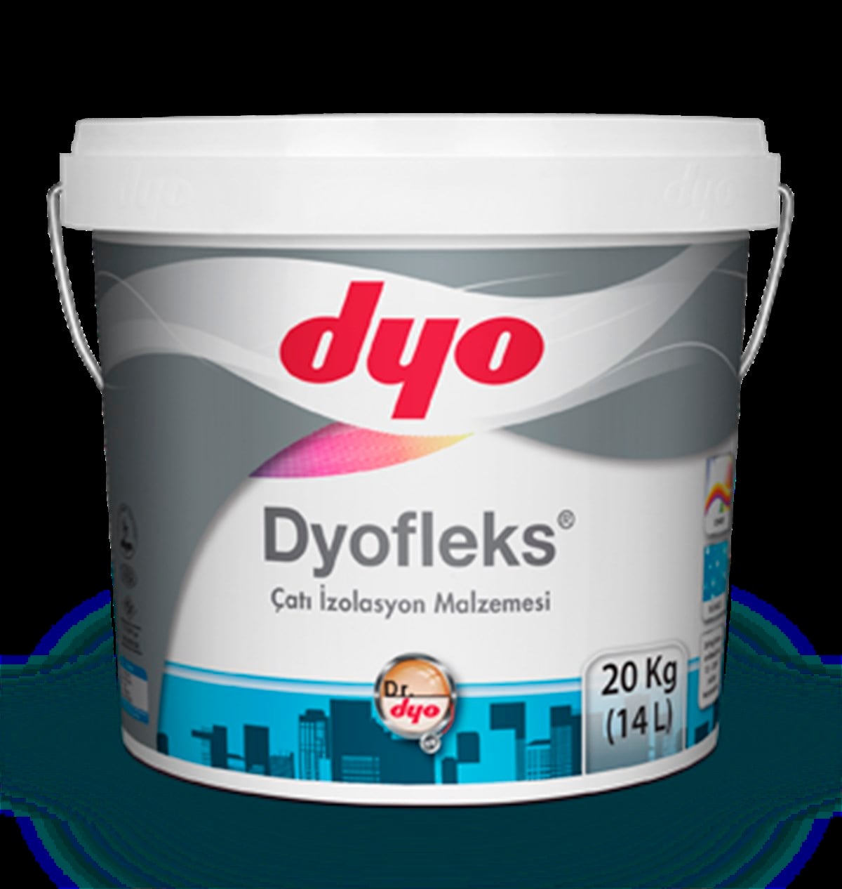 DYO Dyofleks Sıvı Çatı İzolasyon Malzemesi Beyaz 2.5lt