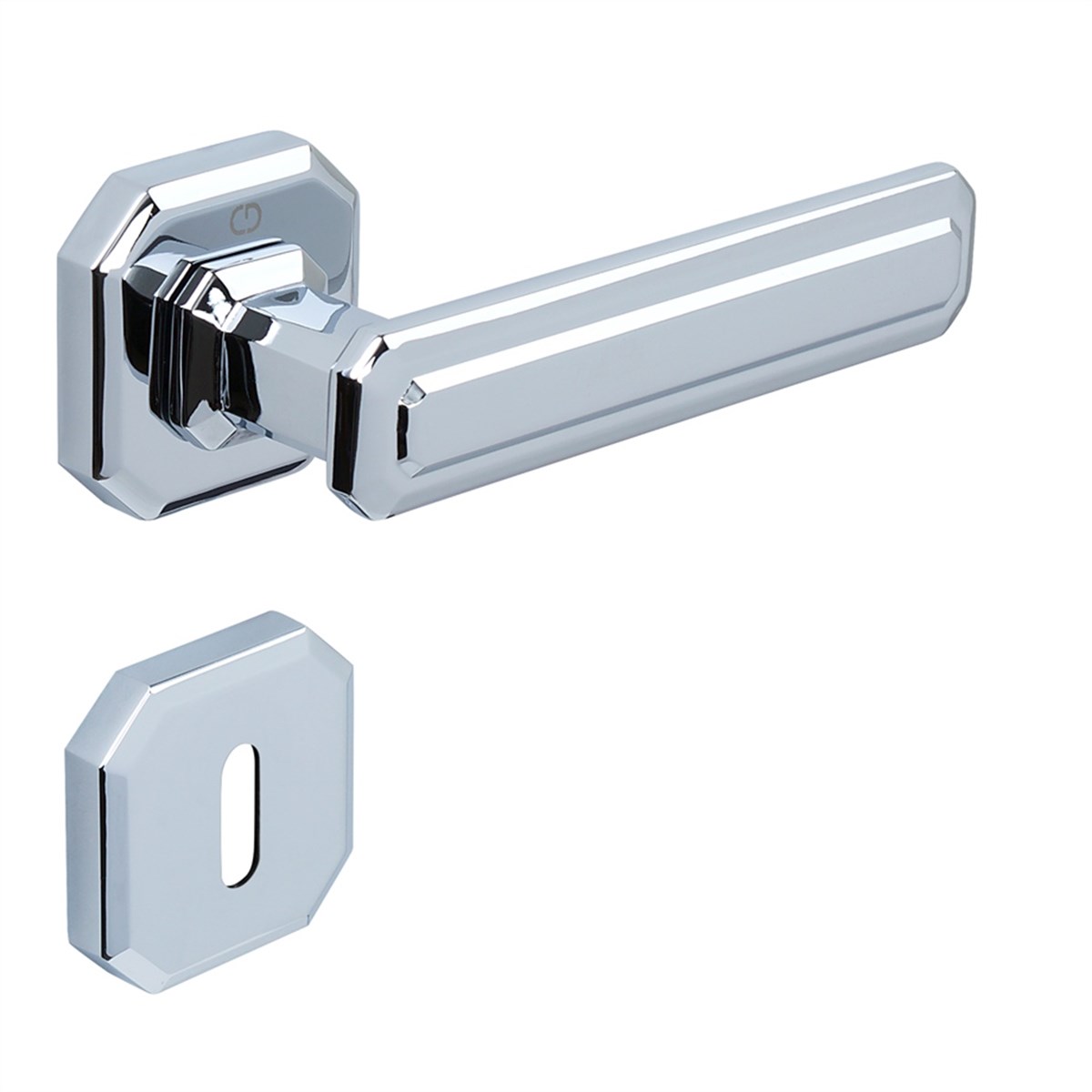 King Kare Rozet Kapı Kolu Krom