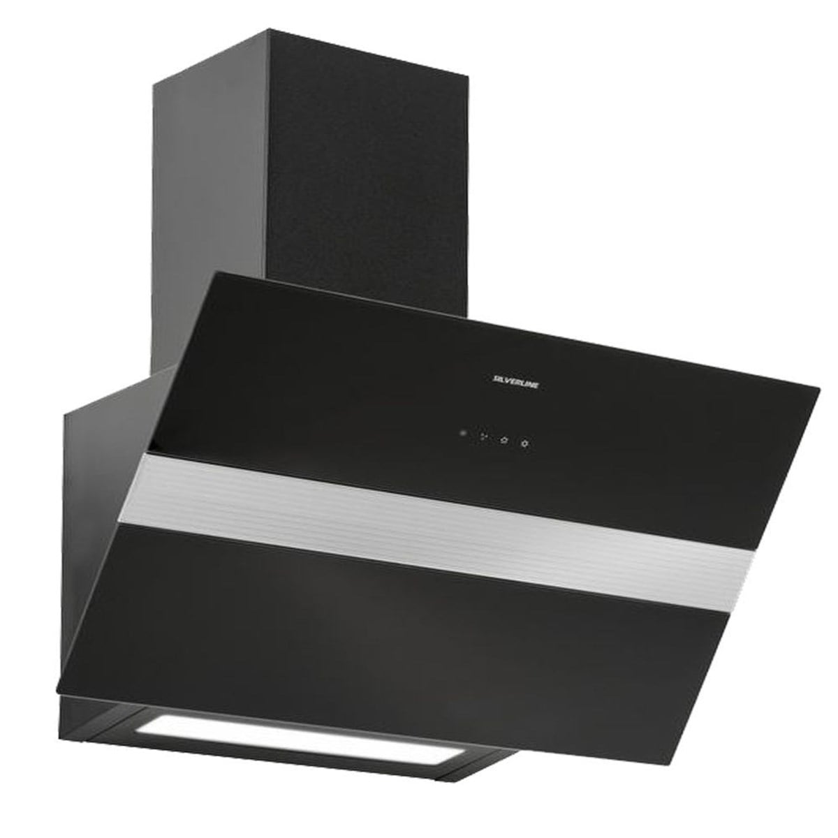 SİLVERLINE 60 Cm Bold Davlumbaz Siyah