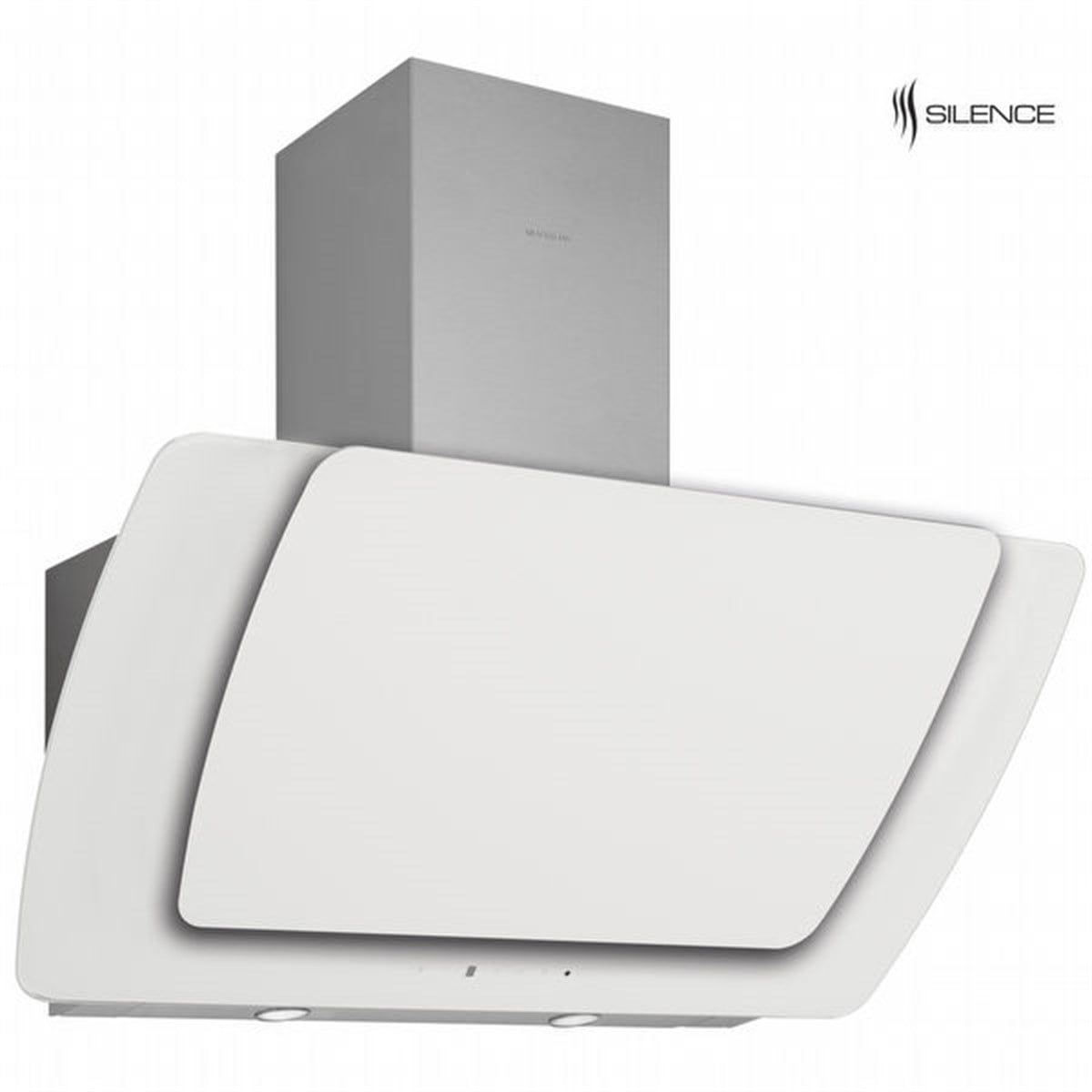 SİLVERLINE Misto 90 Cm Beyaz Davlumbaz