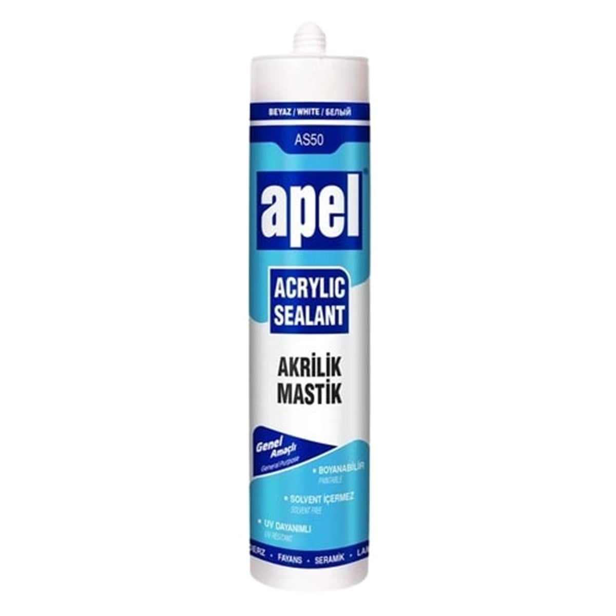 APEL Akrilik Mastik Beyaz 500ml.
