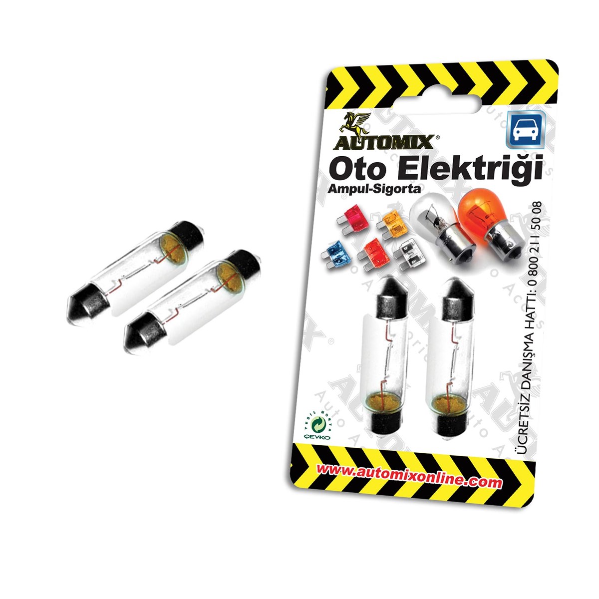 AUTOMIX 12V 5W SOFIT AMPUL SETI (2AD)