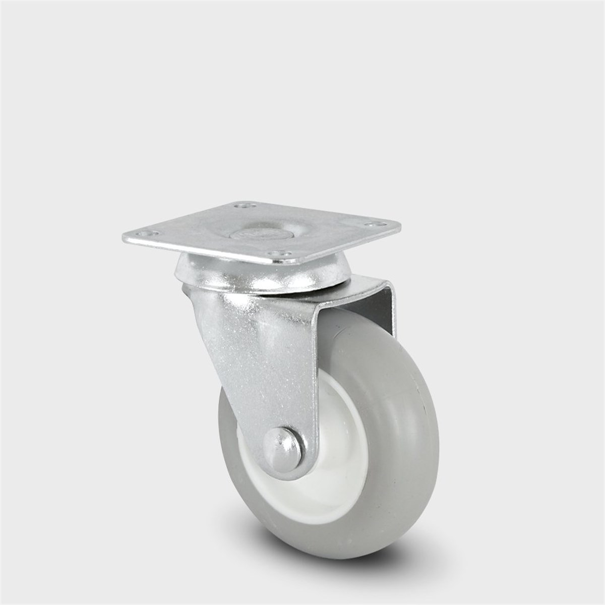 BURAK 50mm Çift Sıra Bilyalı Gri-Beyaz Tekerlek