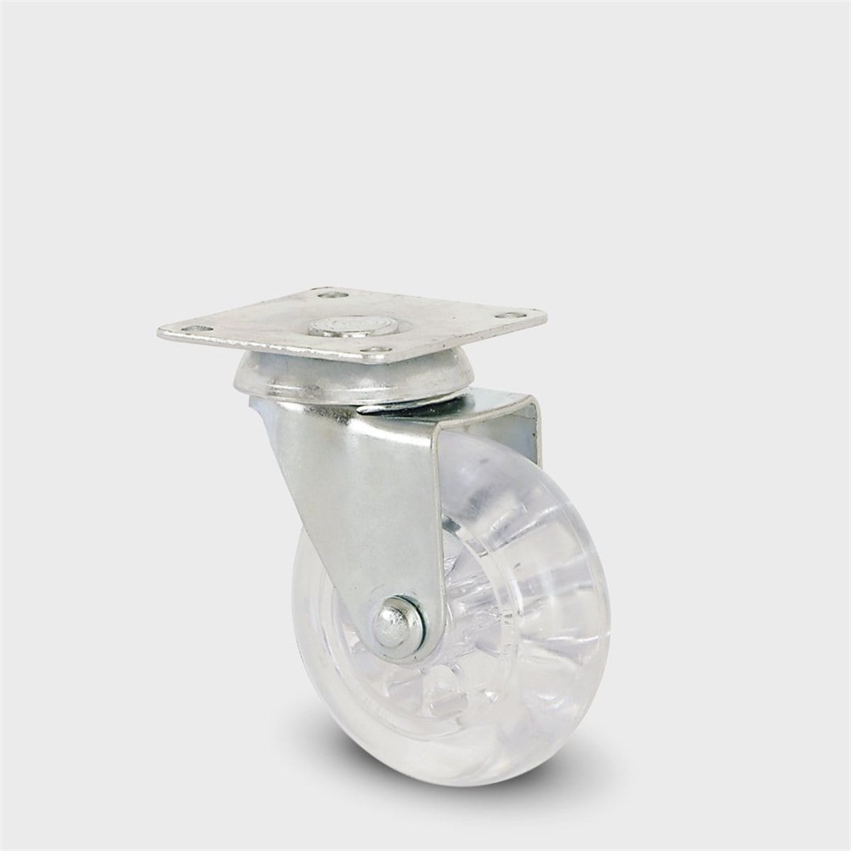 BURAK 50mm Çift Sıra Bilyalı Şeffaf Tekerlek