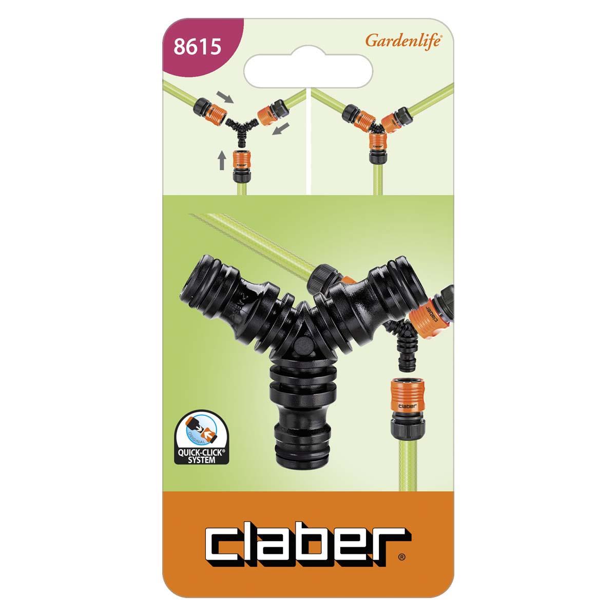 Claber 8615 3'lü Bağlantı Nipeli