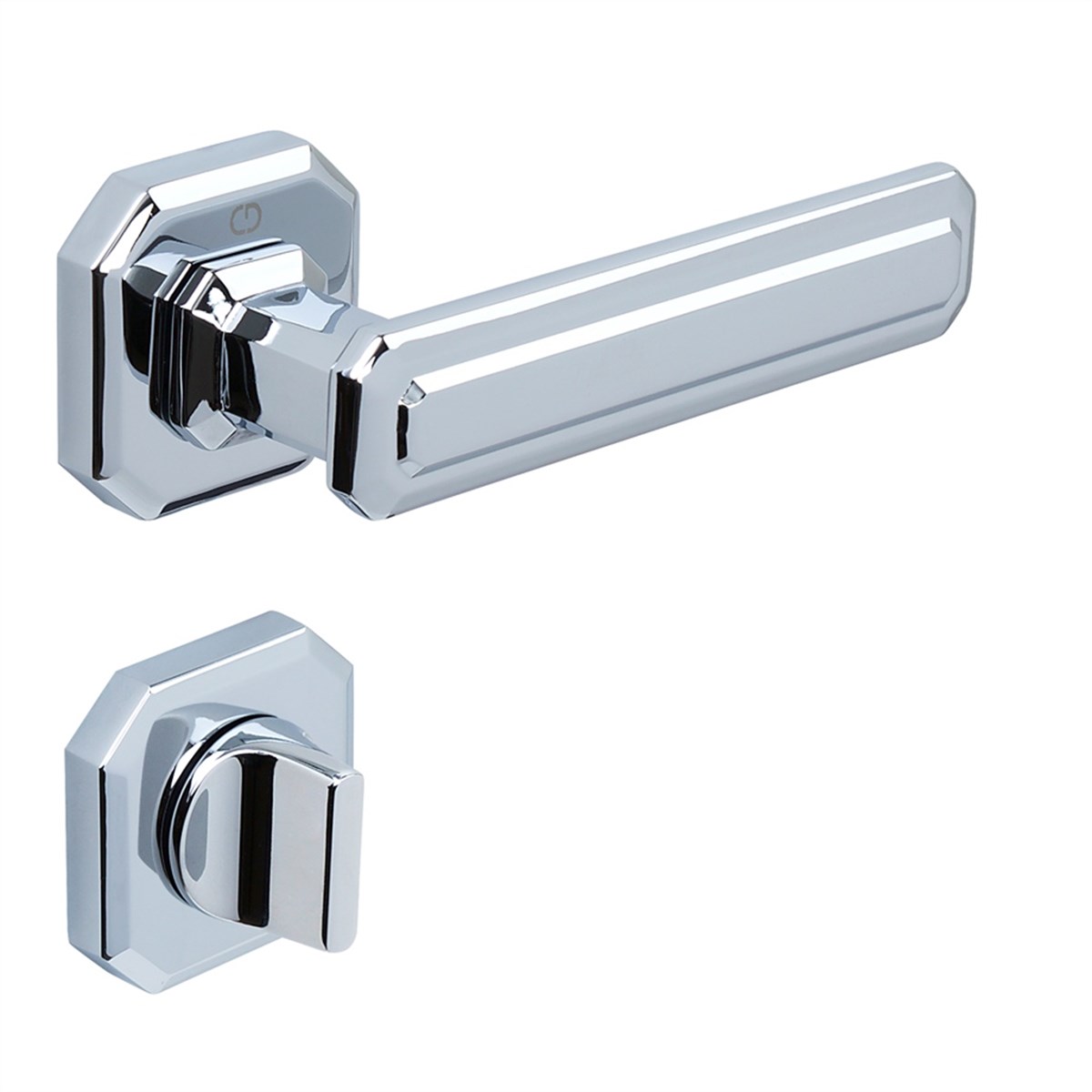 King Kare Rozet Kapı Kolu Krom