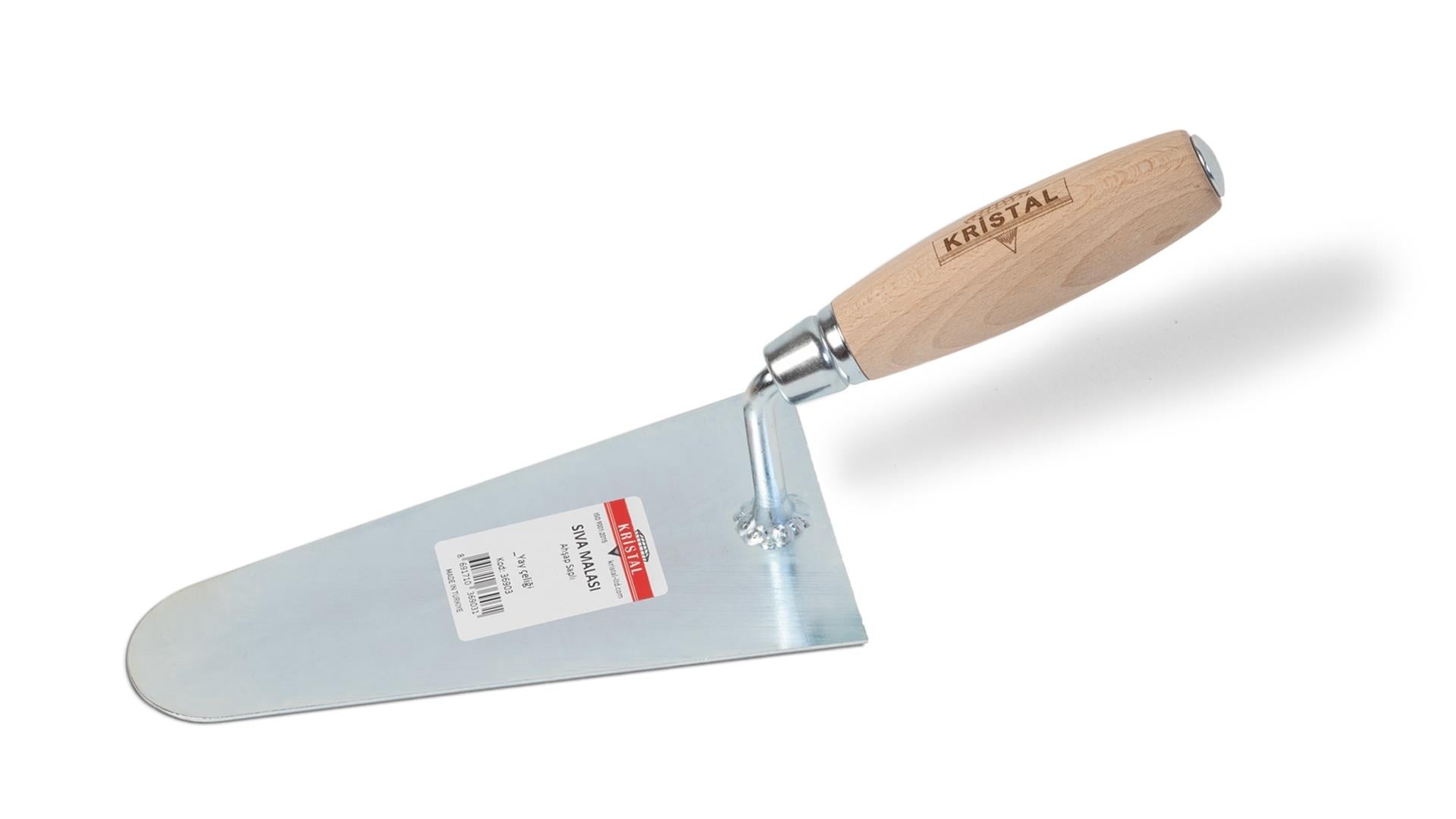 Kristal Ahşap Saplı Sıva Malası-22 Cm