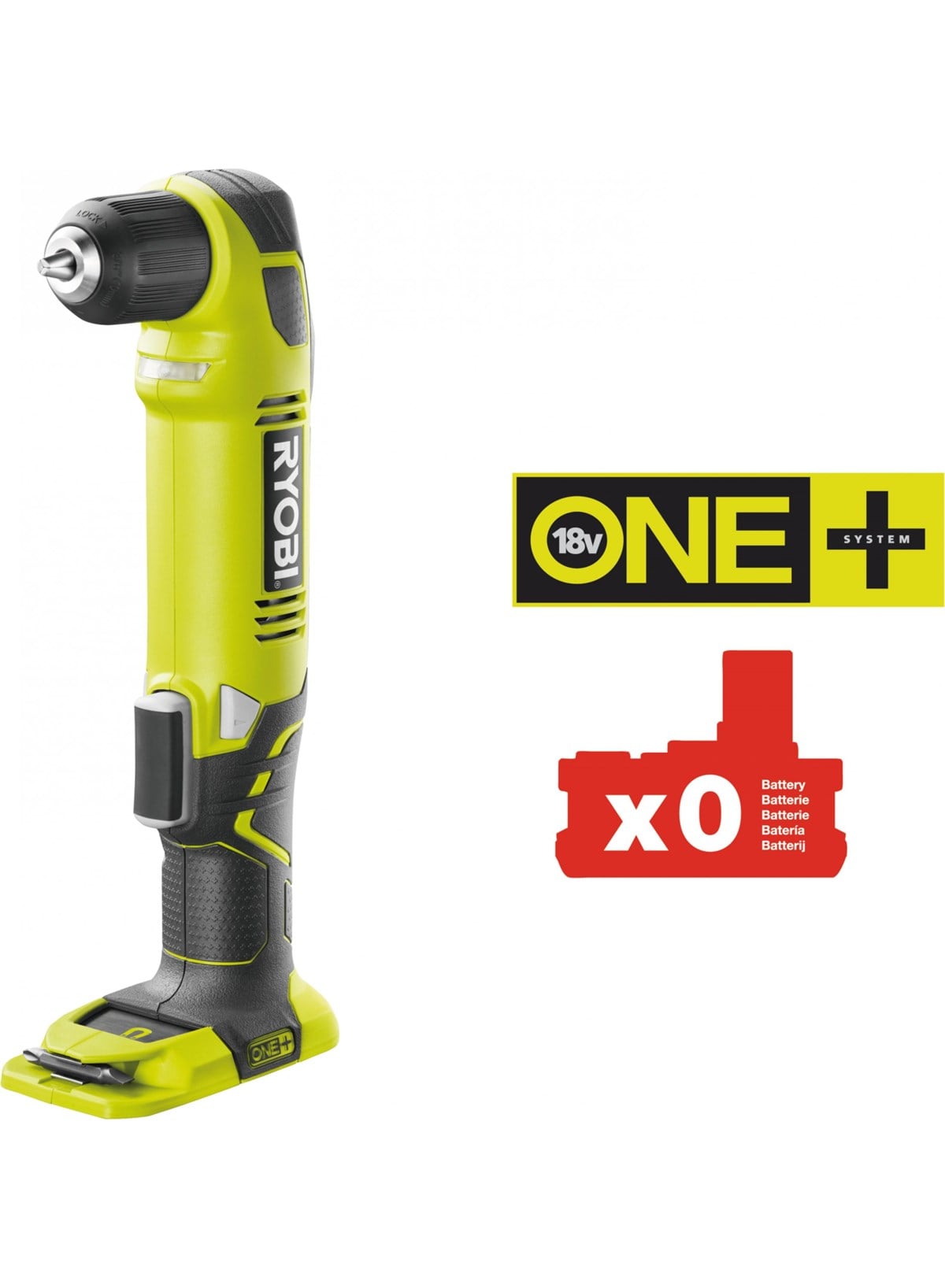 RYOBI RAD1801M 18V Açılı Matkap-Aküsüz