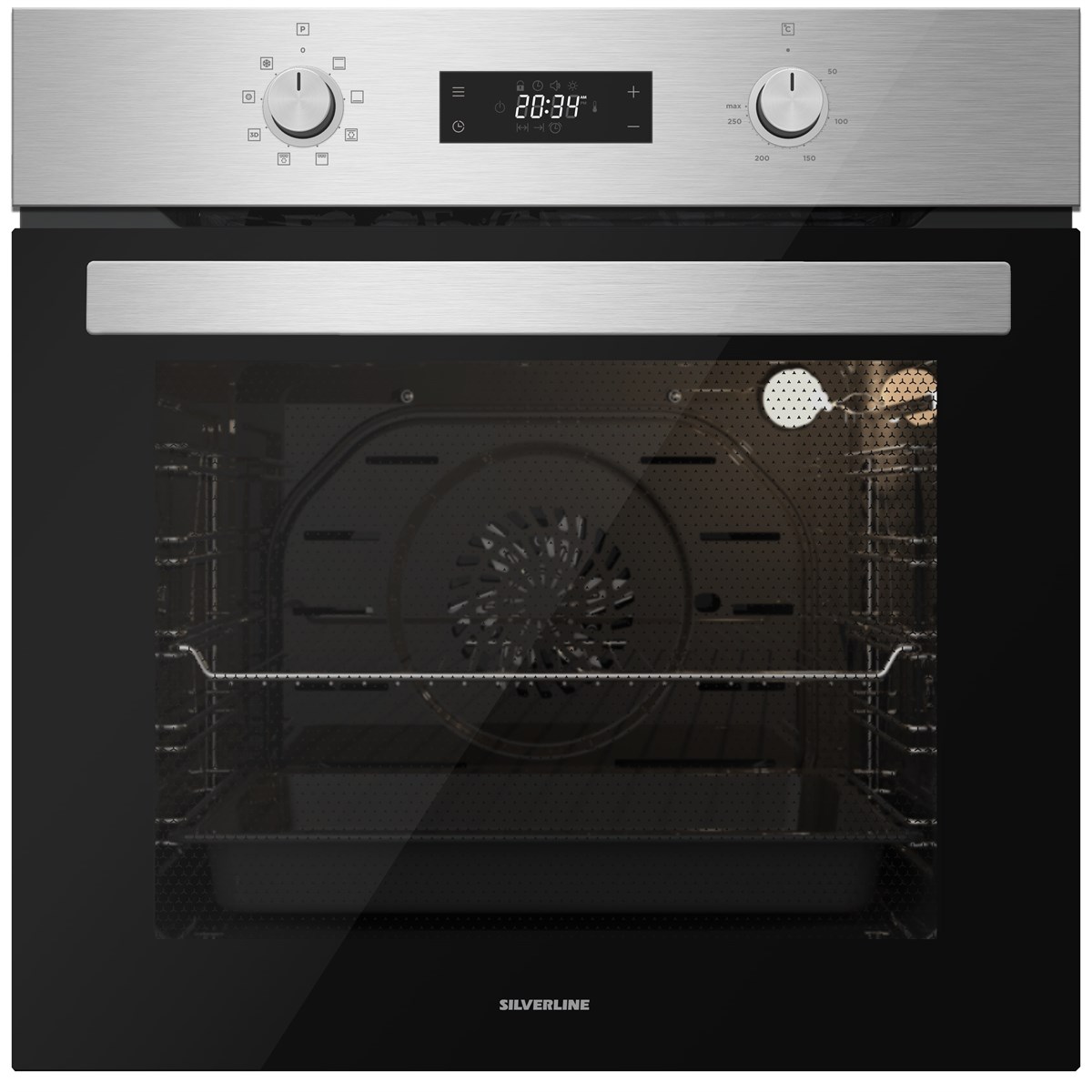 SİLVERLINE BO6504X01 İnox Digital Timer Fırın