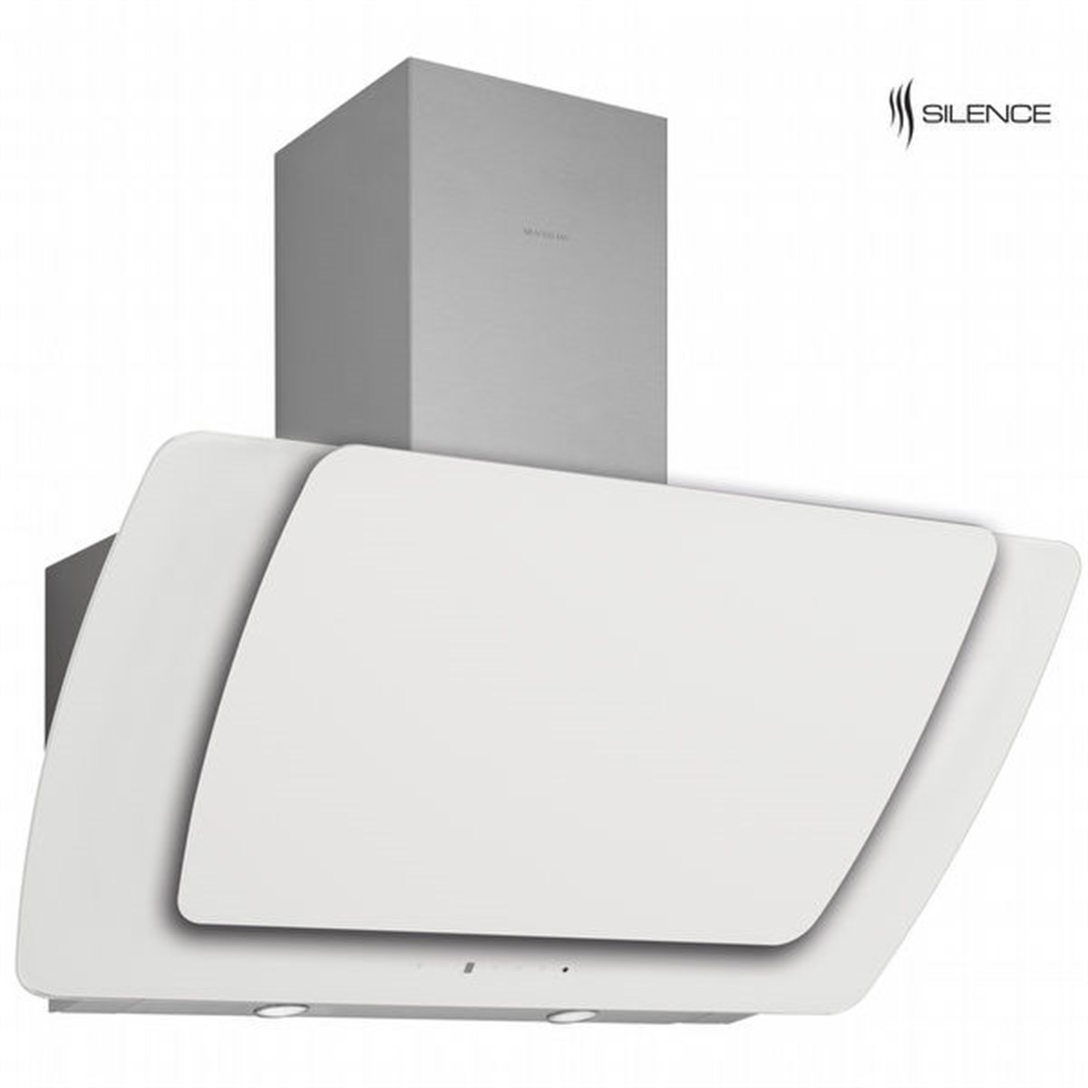 SİLVERLINE Misto 90 Cm Beyaz Davlumbaz