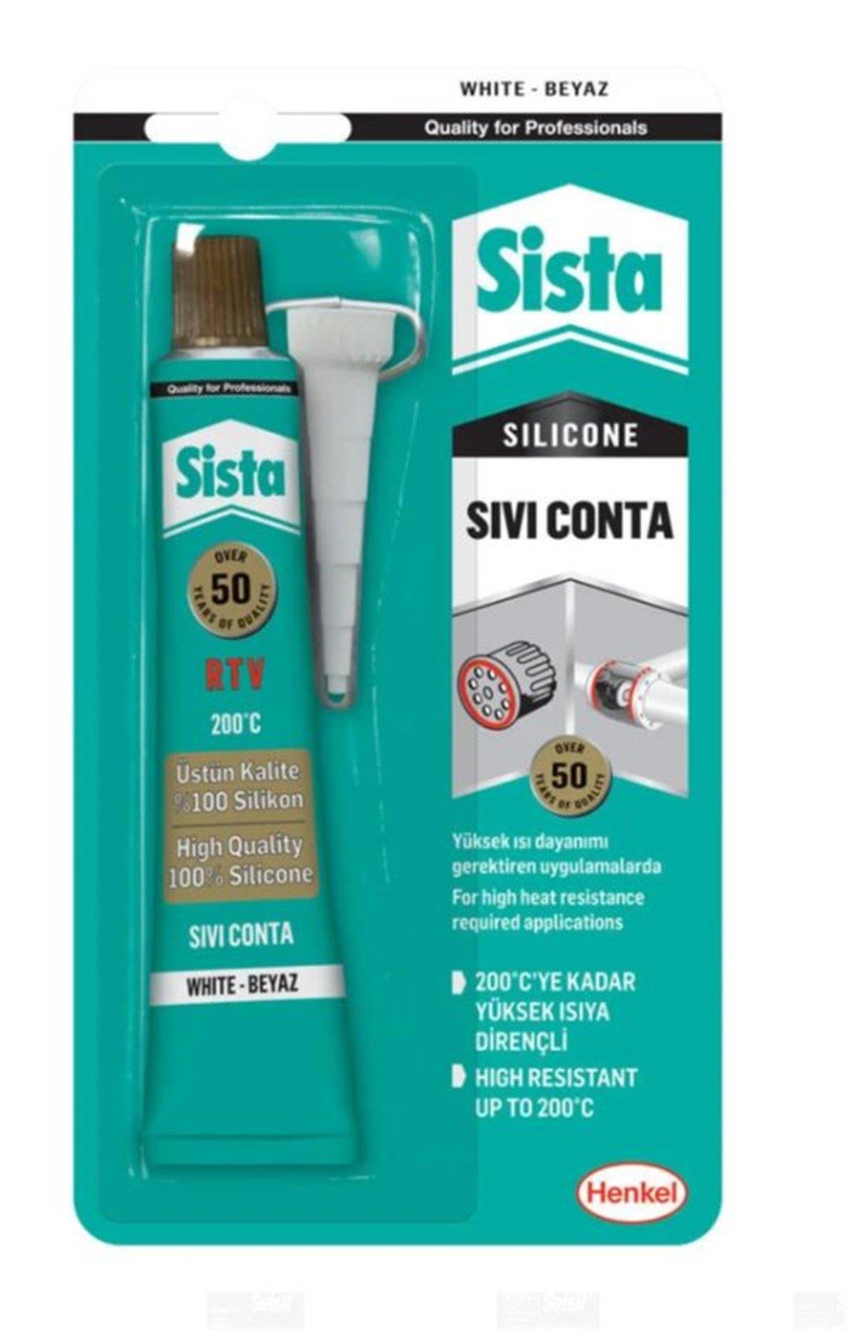 SİSTA Tüp Sıvı Conta Beyaz 50 GR