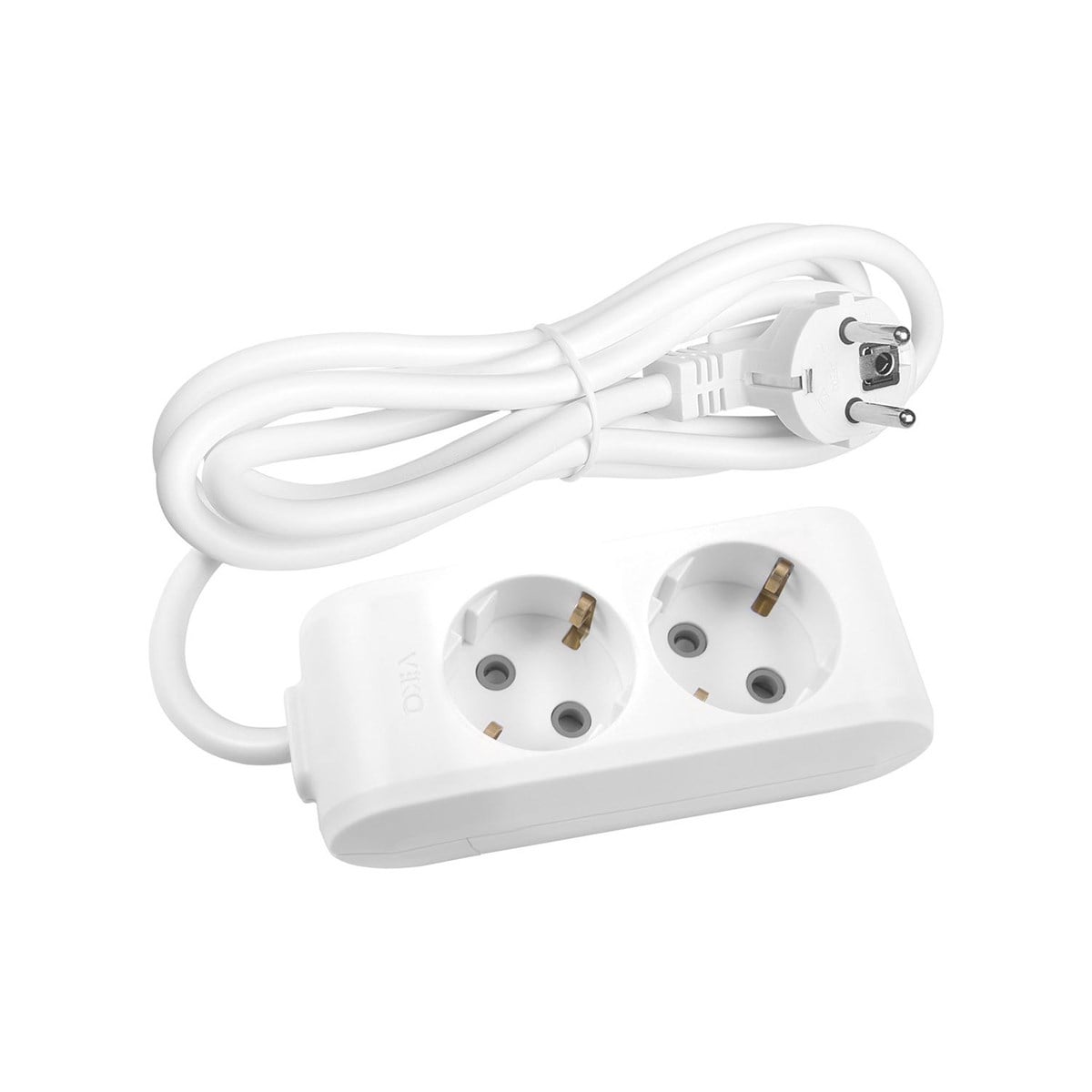 VİKO 2'Li 2 Mt Kablolu Grup Priz