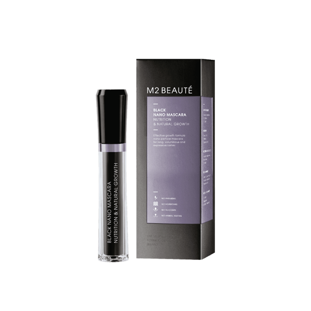 M2 BEAUTEM2B Black Nano Mascara Nutrition & Natural Growth