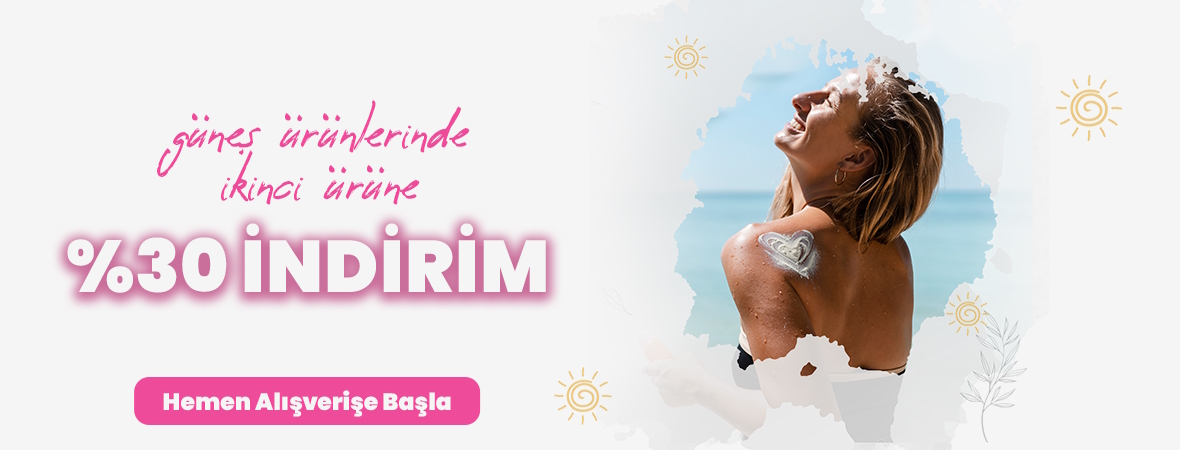 Güneş ürünlerinde ikinciye %30 indirim