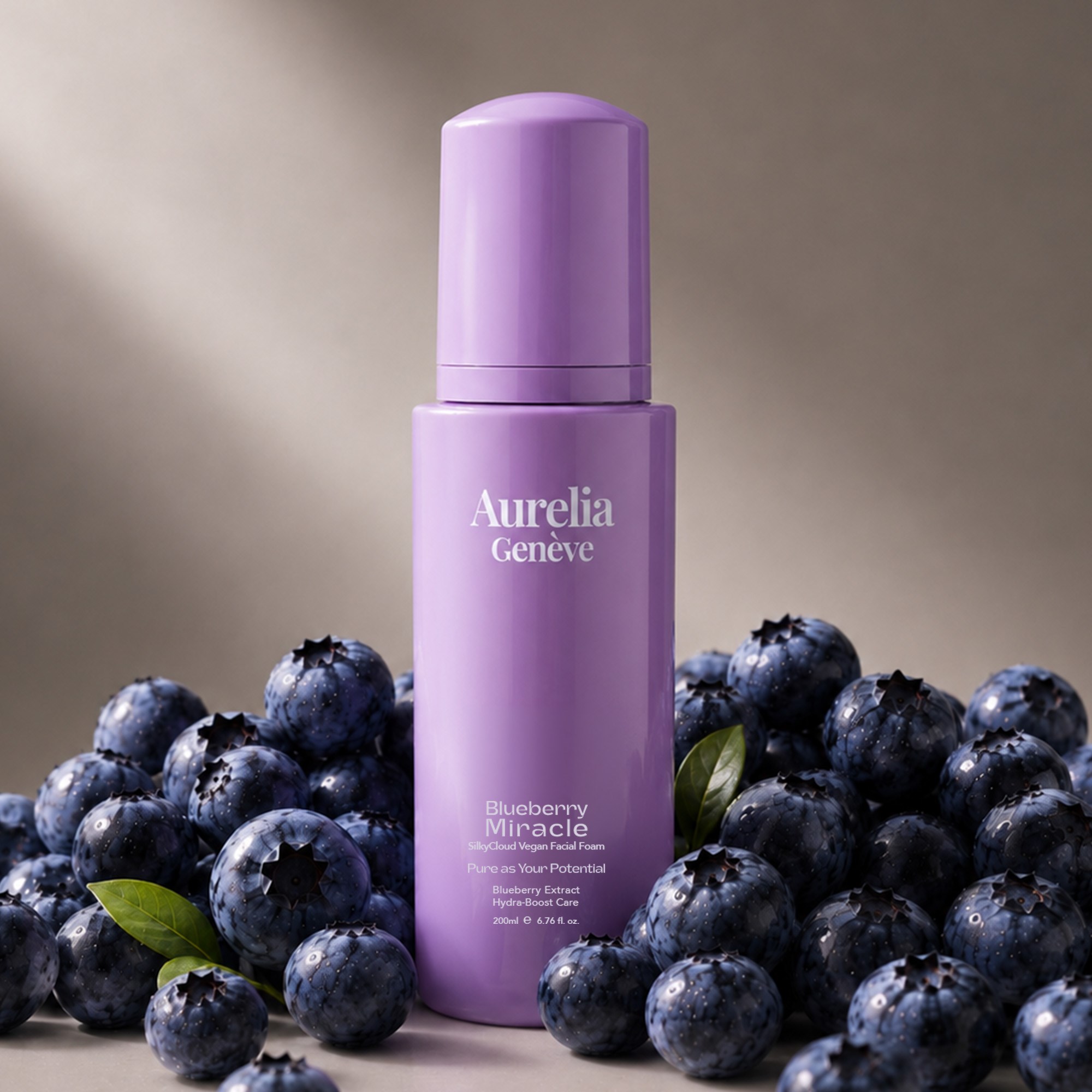 Aurelia Geneve Blueberry Miracle Silkycloud Vegan Facial Foam 200ml