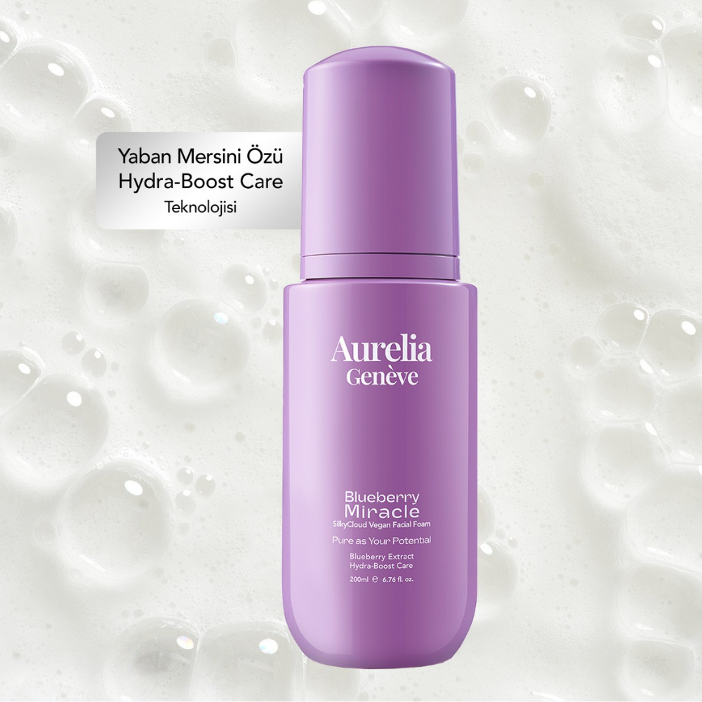 Aurelia Geneve Blueberry Miracle Silkycloud Vegan Facial Foam 200ml