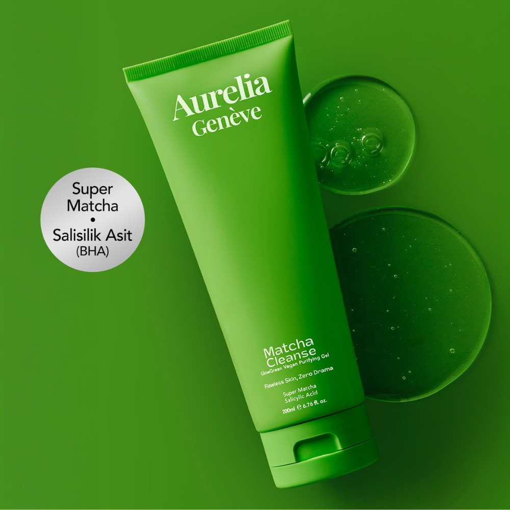 Aurelia Geneve Matcha Cleanse Glowgreen Vegan Purifying Gel 200ml
