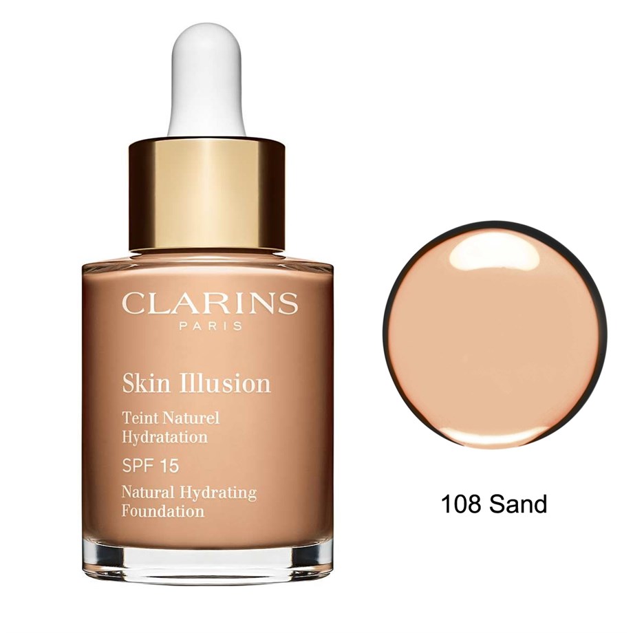 ClarinsSkin Illusion Foundation Spf15 - 108 Sand 30ml