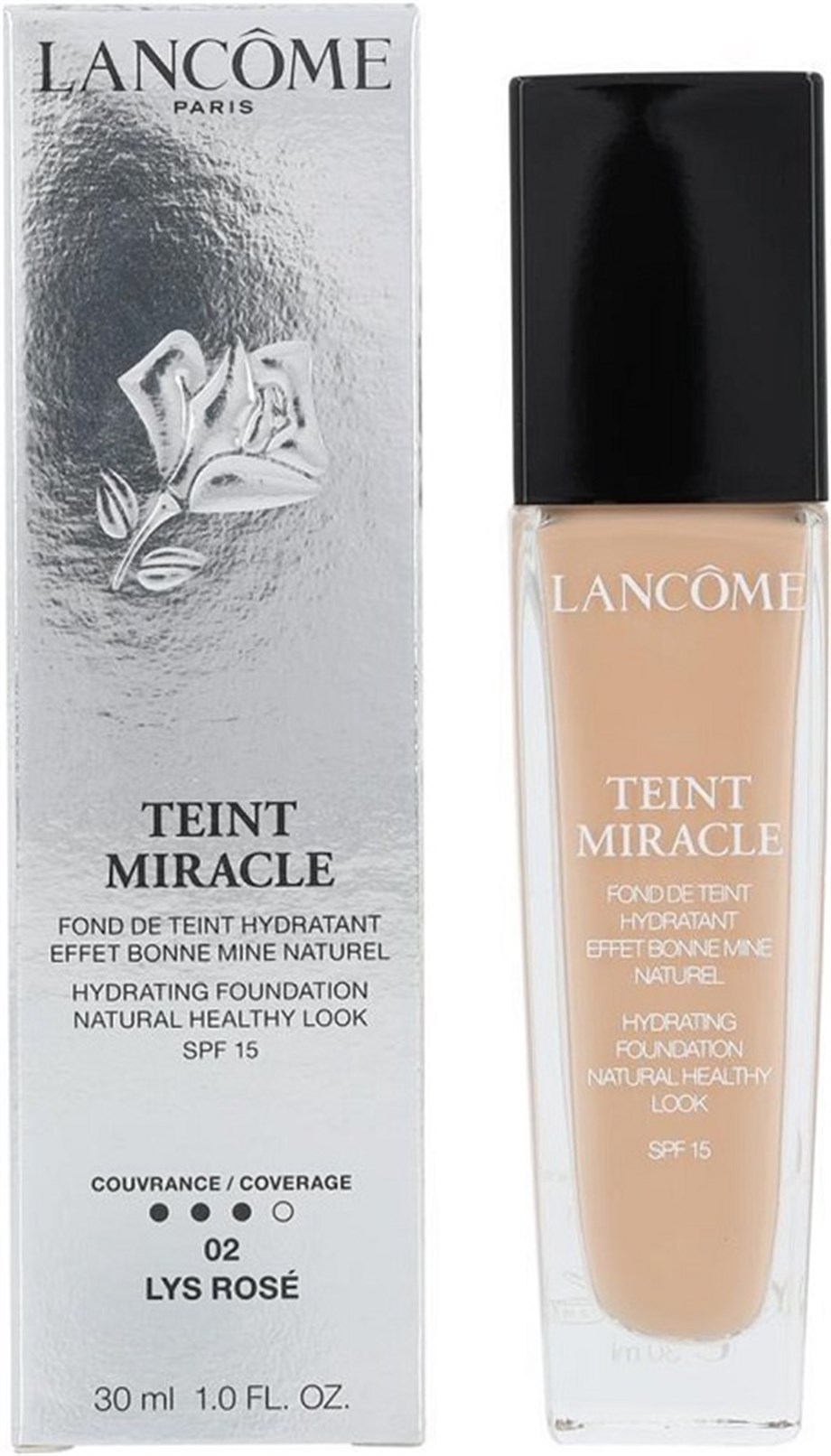 Lancome Teint Miracle Hydrating Foundation Spf15 02 Lys Rose 30 ml