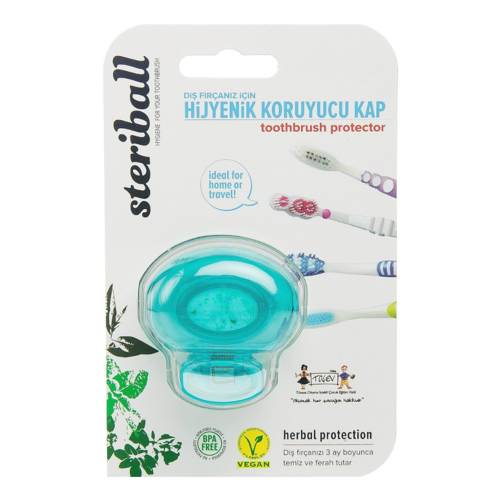SteriballDiş Fırçası Koruma Kabı - Turkuaz