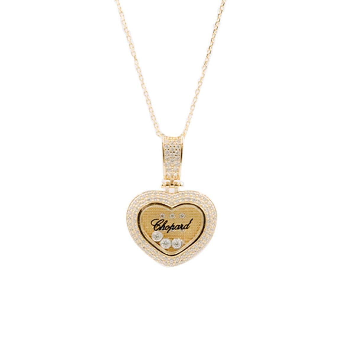 CHOPARD MARKA KALP MODEL ALTIN TASARIM KOLYE UCU
