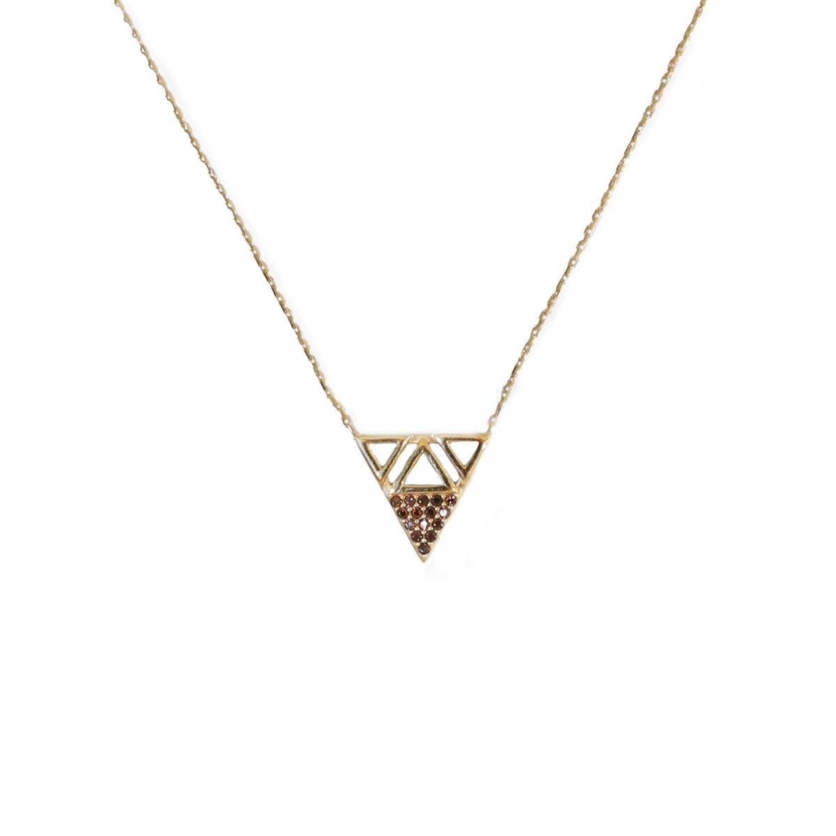 TAŞLI PİRAMİT KOLYE