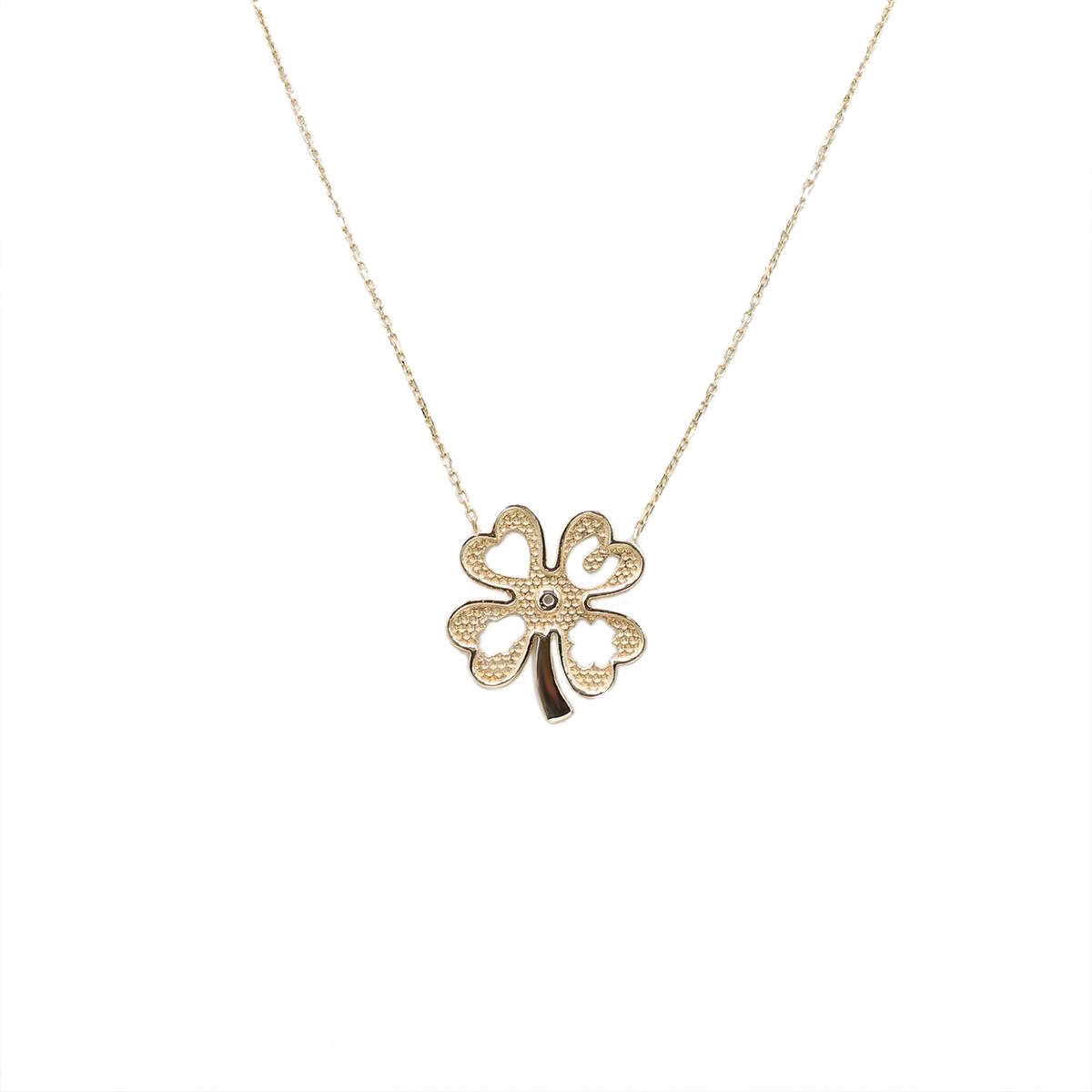 DÖRT YAPRAKLI YONCA ŞANS KOLYESİ 