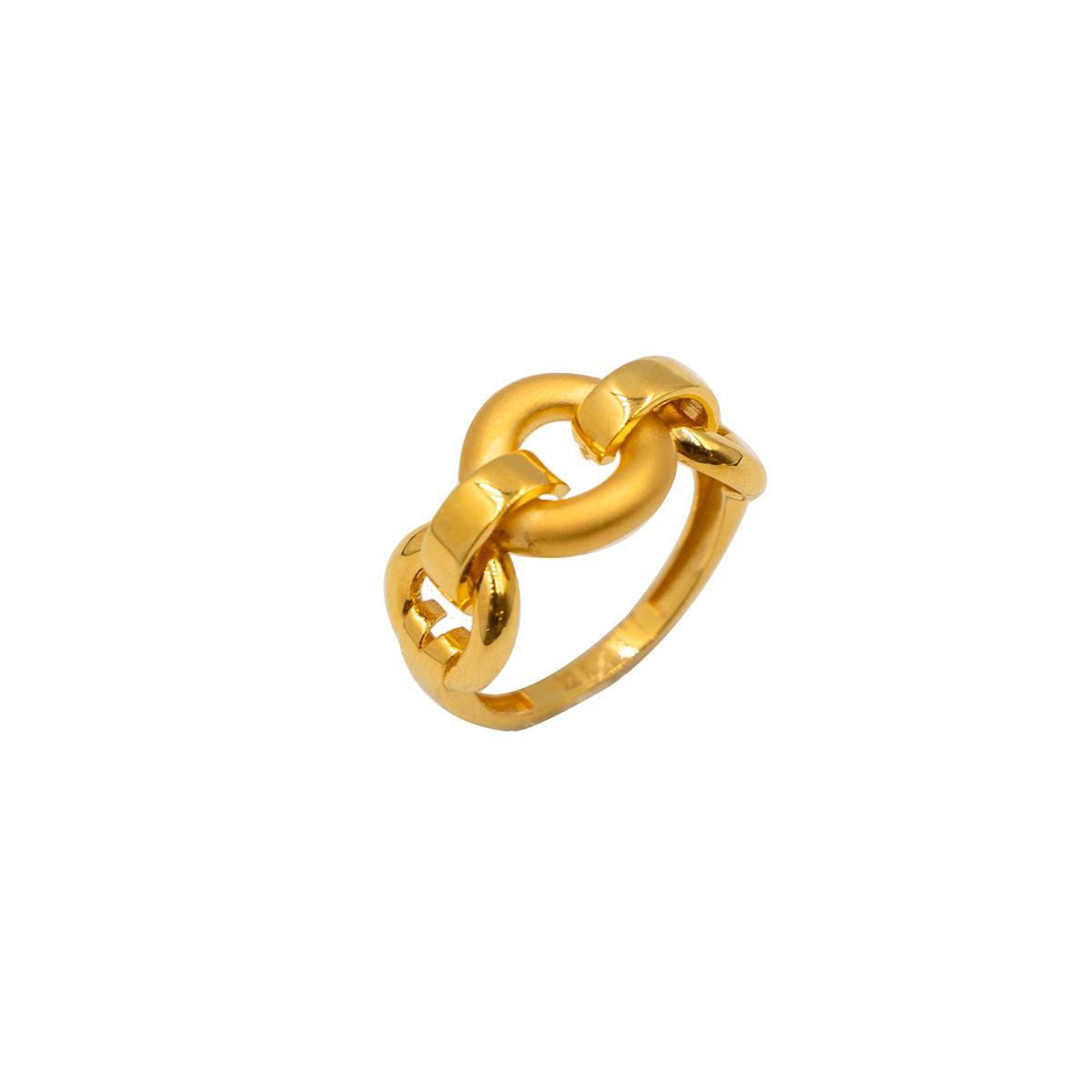 HALKA FİGÜRLÜ 22 AYAR ALTIN YÜZÜK