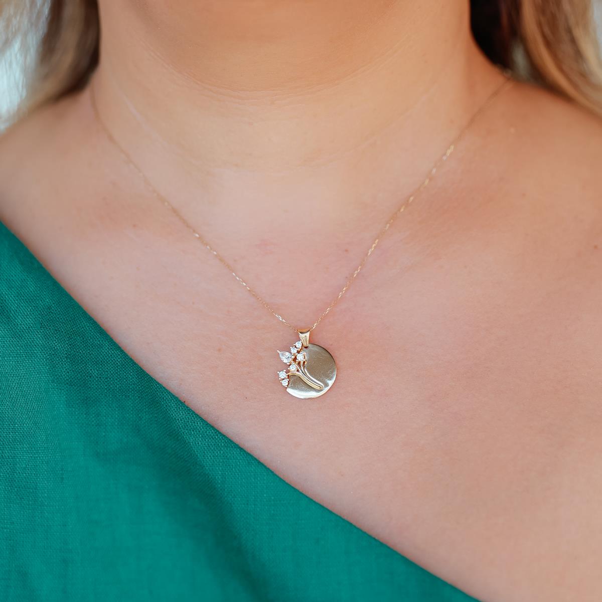 HAYAT AĞAÇLI MADALYON KOLYE