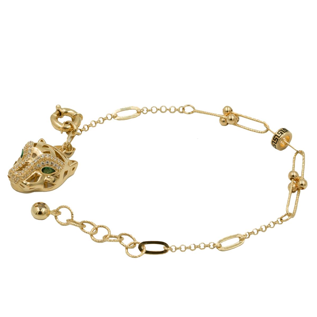 KAPLAN BAŞLI TASARIM ALTIN BİLEKLİK