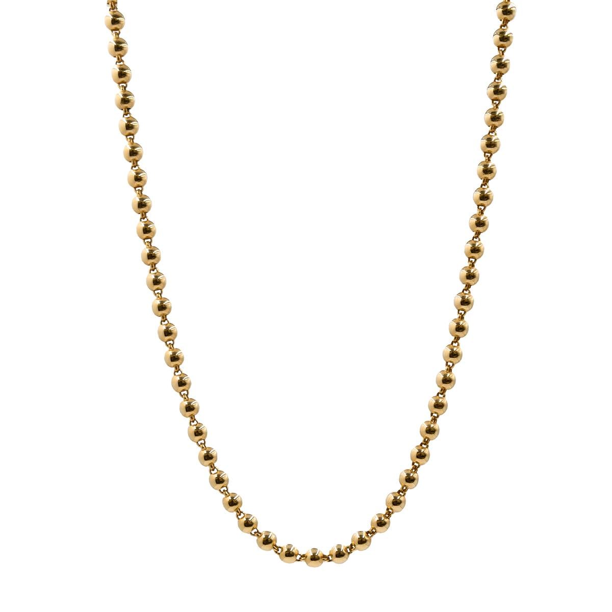 SARI ALTIN TOP SIRALI ZİNCİR