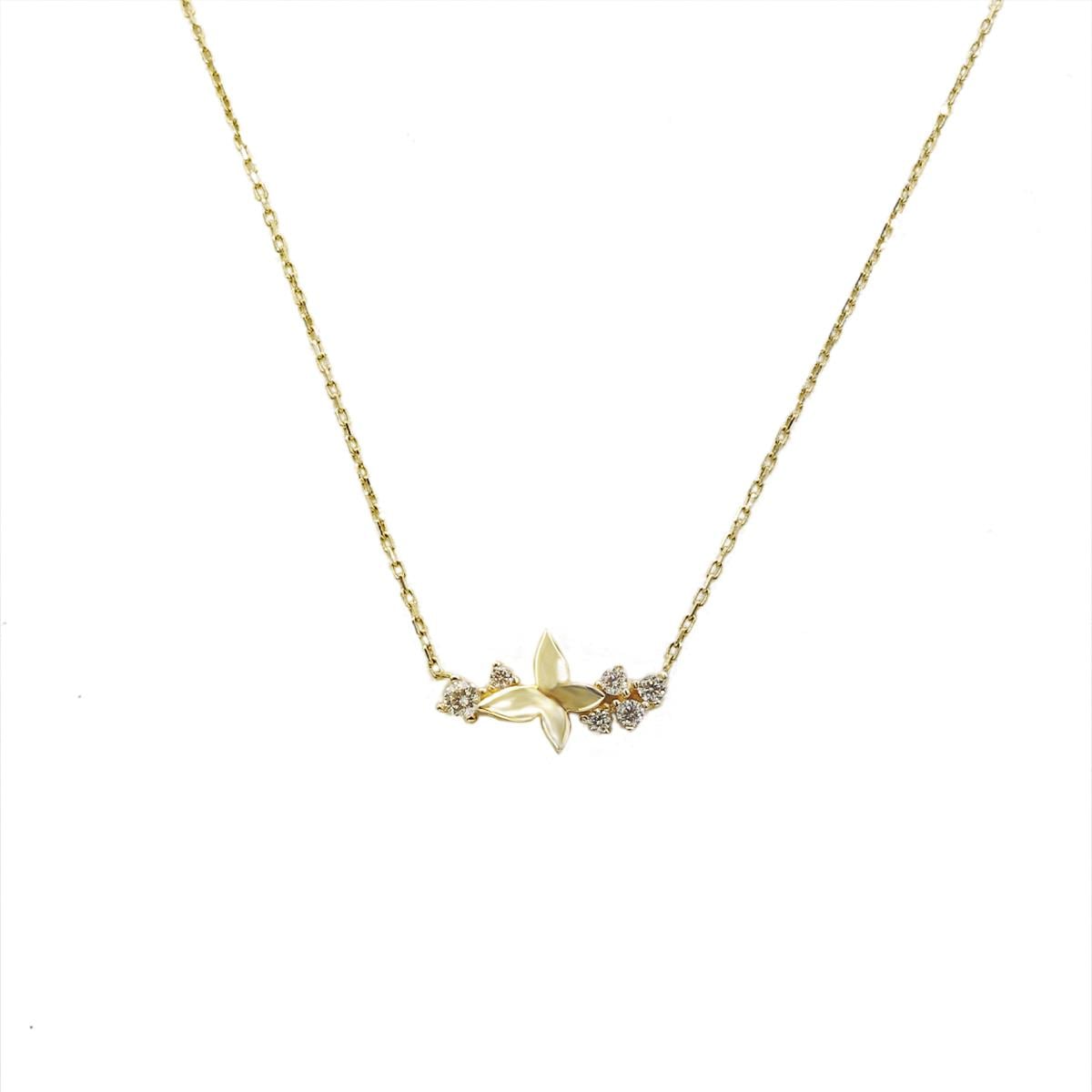 TAŞLI KELEBEK ALTIN KOLYE