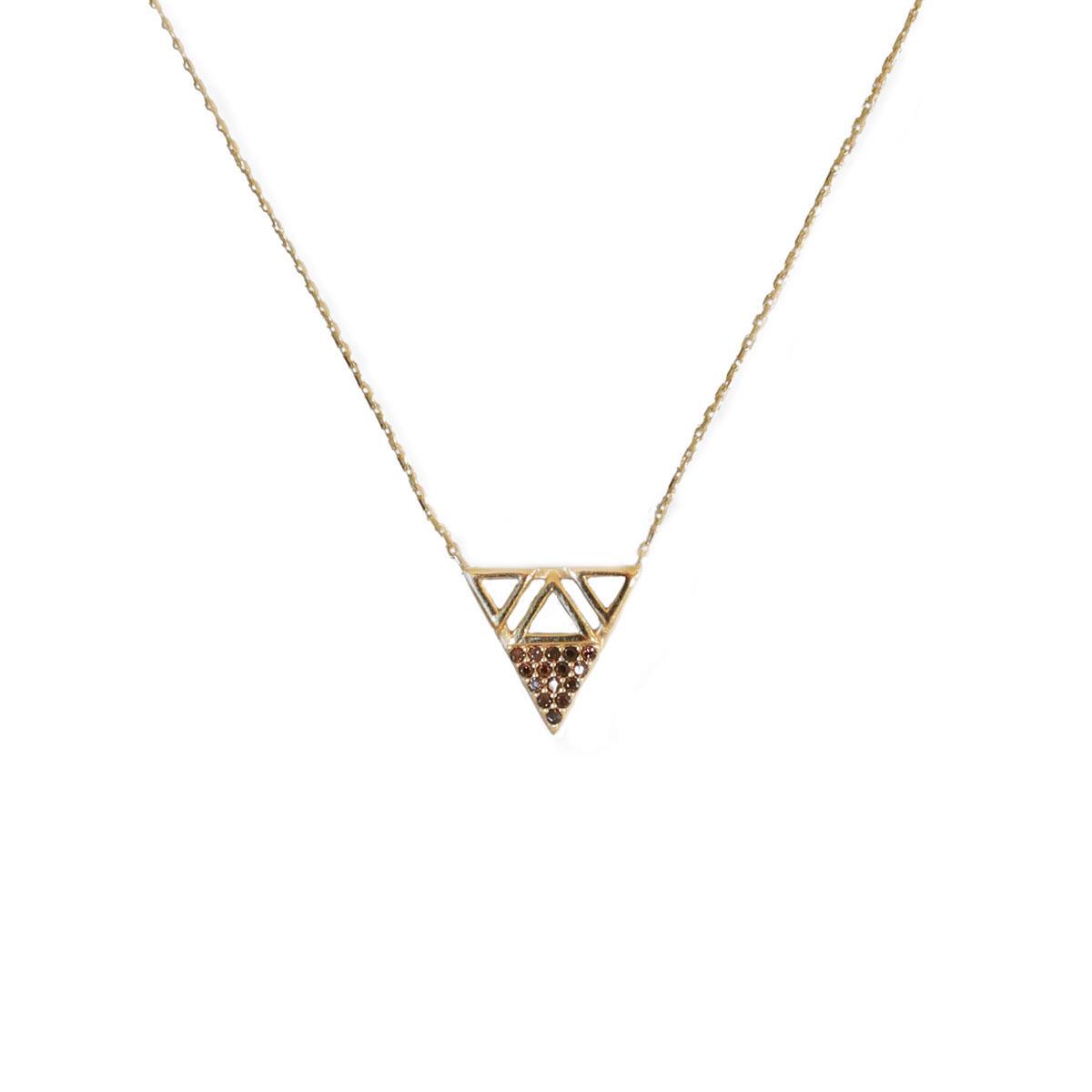 TAŞLI PİRAMİT KOLYE