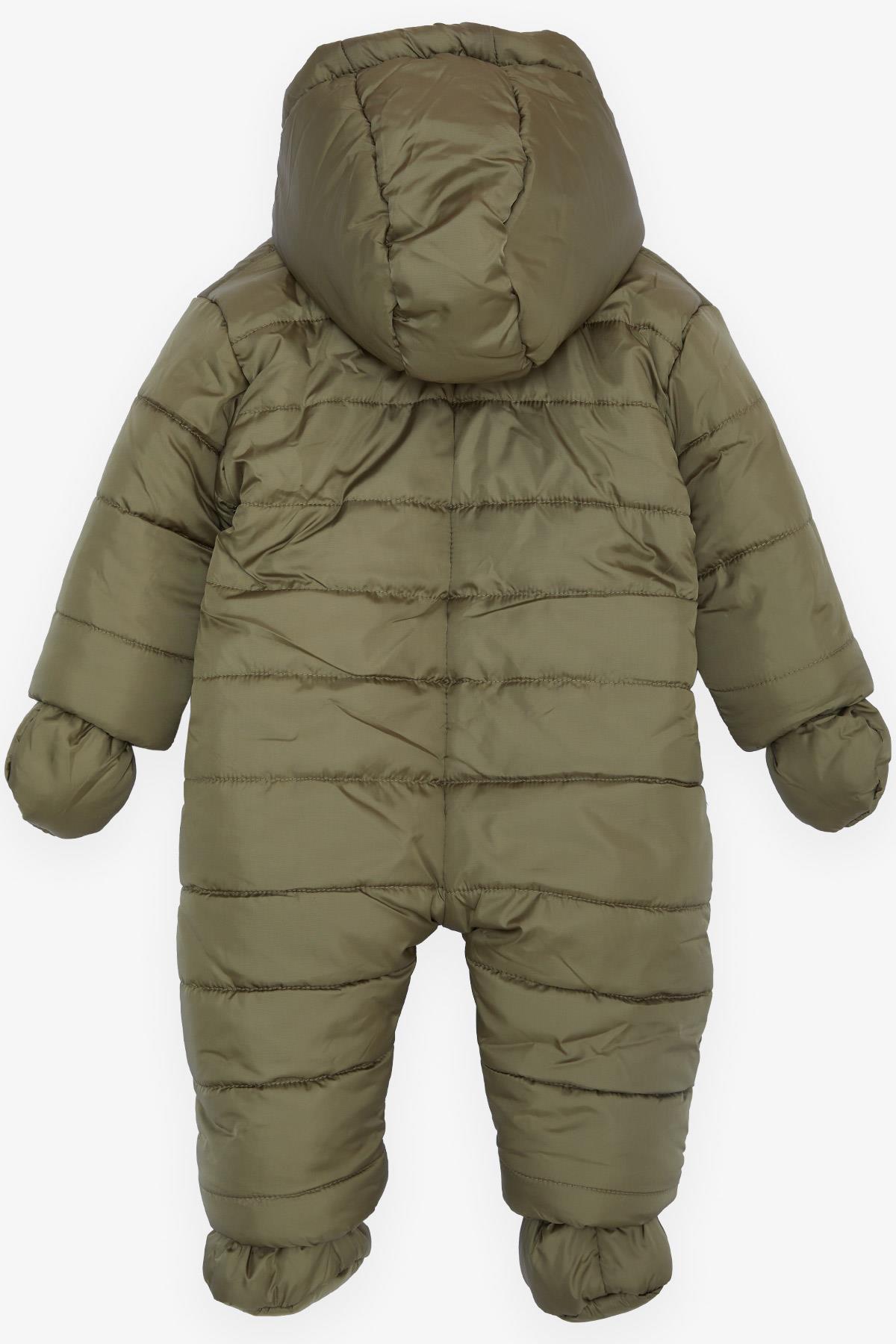 Erkek Bebek Astronot Mont Kapüşonlu Armalı Haki Yeşil 9 Ay-2 Yaş - Bebek  Mont ve Yağmurlukları | Breeze