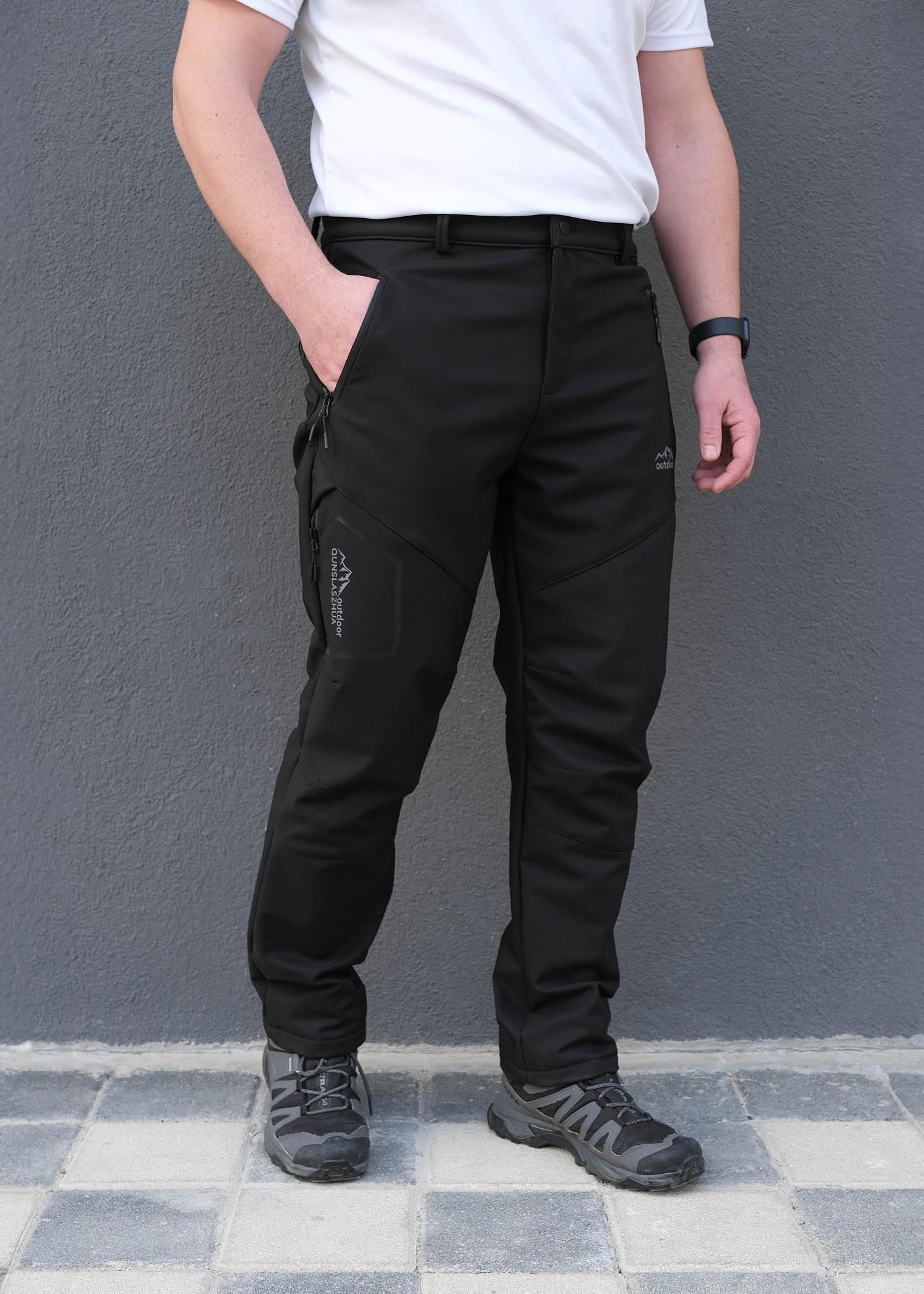 Erkek İçi Polarlı Outdoor Pantolon 3011GA25K Siyah