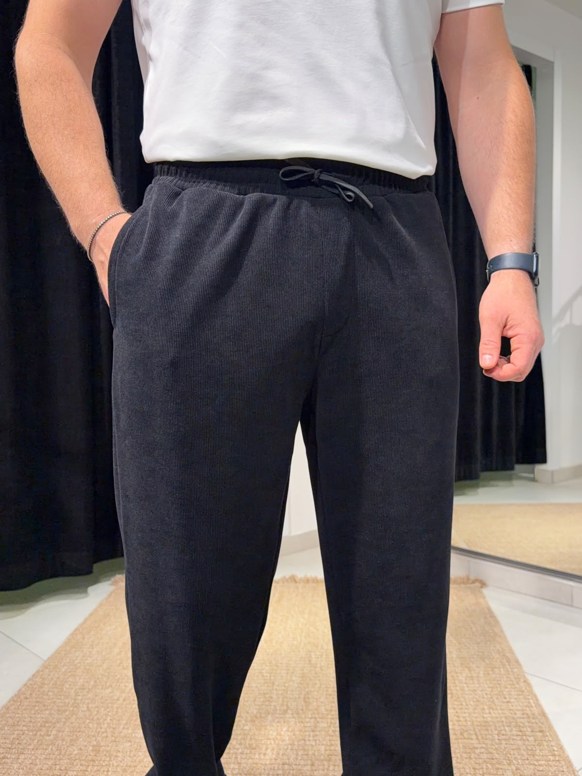Fitilli Pantolon Siyah