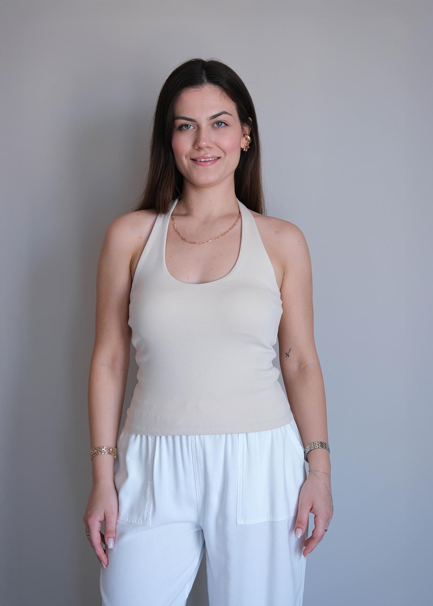 Halter Yaka Top Taş