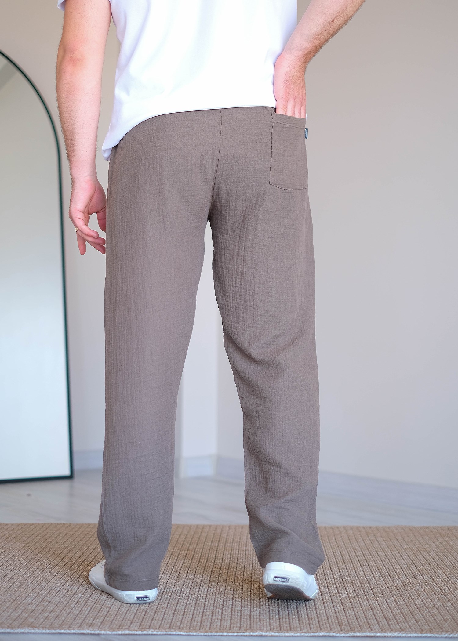 Müslin Pantolon Kül