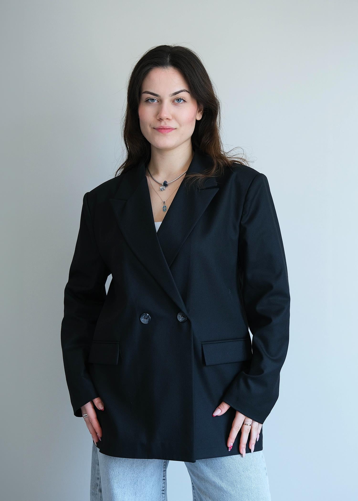 Poliviskon Ceket Siyah